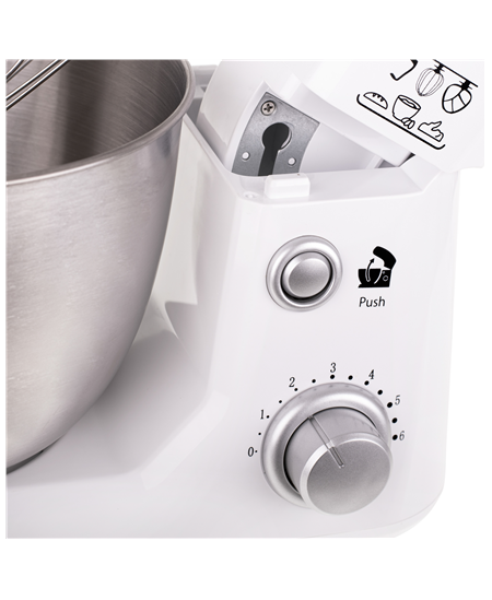 Adler | AD 4216 | 1000 W | Number of speeds 6 | Bowl capacity 4 L | White