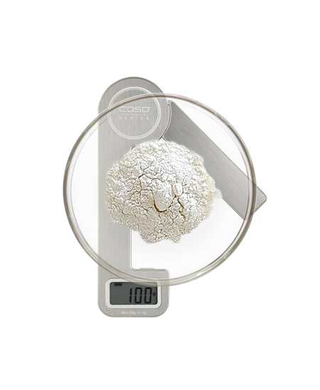 Caso Scales KitchenEcostyle Batteryless usage, Graduation 1 g, Maximum weight (capacity) 5 kg, Display type LCD, Stainless steel