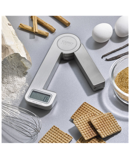 Caso Scales KitchenEcostyle Batteryless usage, Graduation 1 g, Maximum weight (capacity) 5 kg, Display type LCD, Stainless steel