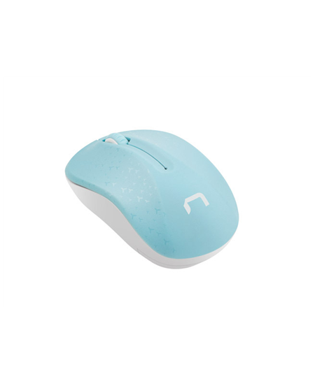 Natec Mouse, Toucan, Wireless, 1600 DPI, Optical, Blue/White
