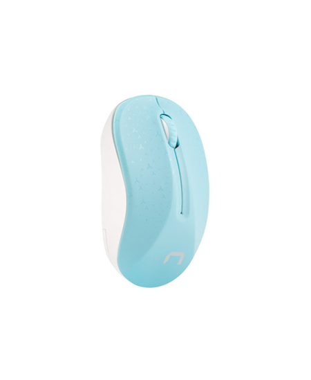 Natec Mouse, Toucan, Wireless, 1600 DPI, Optical, Blue/White