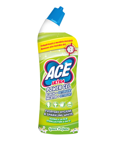 Gelinis vonios valiklis ACE ULTRA Power Lemon, 750ml
