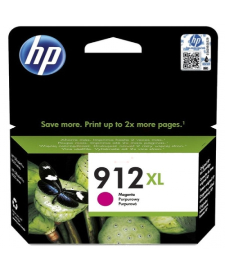 HP 912XL (3YL82AE) Rašalinė kasetė, Purpurinė