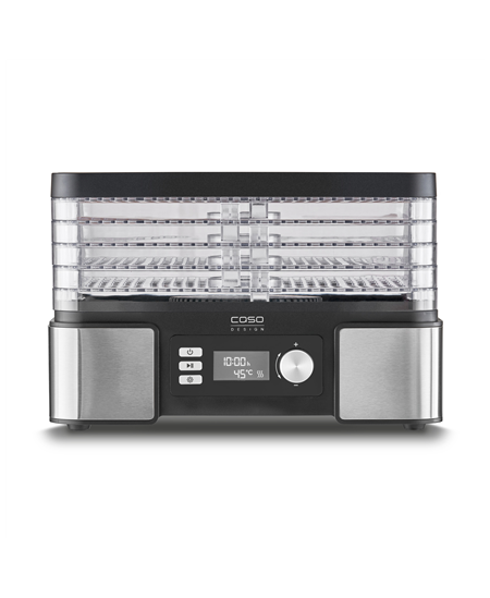 Caso | Food Dehydrator | DH 450 | Power 370-450 W | Number of trays 5 | Temperature control | Integrated timer | Black/Stainless
