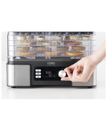 Caso | Food Dehydrator | DH 450 | Power 370-450 W | Number of trays 5 | Temperature control | Integrated timer | Black/Stainless