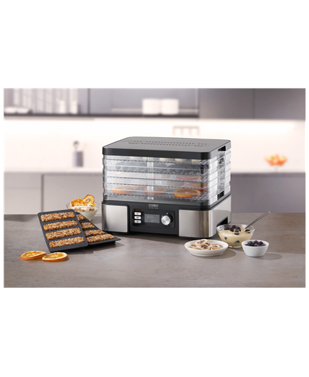 Caso | Food Dehydrator | DH 450 | Power 370-450 W | Number of trays 5 | Temperature control | Integrated timer | Black/Stainless