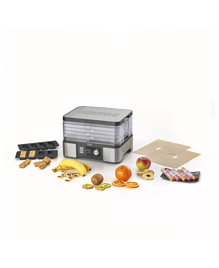 Caso | Food Dehydrator | DH 450 | Power 370-450 W | Number of trays 5 | Temperature control | Integrated timer | Black/Stainless