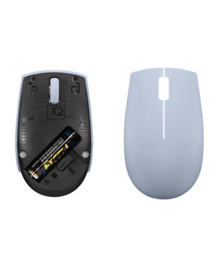 Lenovo | Compact Mouse with battery | 300 | Wireless | Frost Blue