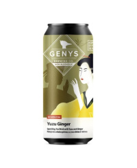 Gaivusis arbatos gėrimas KOMBUCHA GENYS, YUZU GINGER 0,44l, skardinė