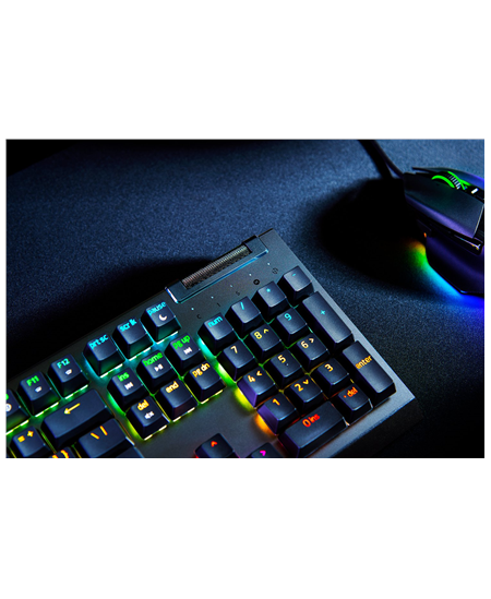 Razer | Mechanical Gaming Keyboard | BlackWidow V4 X | Mechanical Gaming Keyboard | Wired | US | Yellow Mechanical Switches (Lin