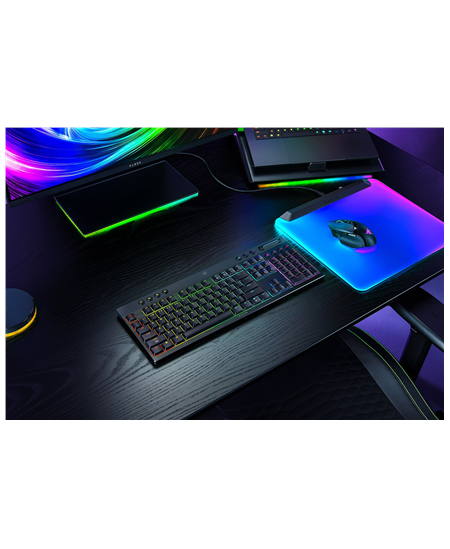 Razer | BlackWidow V4 Low-profile HyperSpeed | Gaming Keyboard | Wireless | US | Yellow Linear