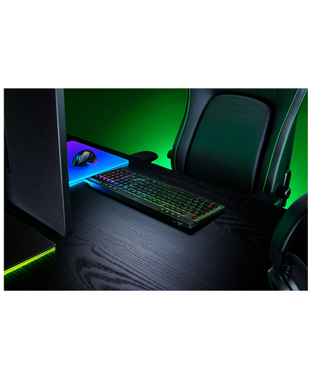 Razer | BlackWidow V4 Low-profile HyperSpeed | Gaming Keyboard | Wireless | US | Yellow Linear