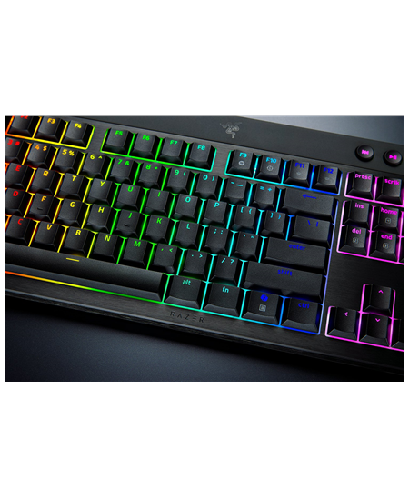Razer | BlackWidow V4 Low-profile HyperSpeed | Gaming Keyboard | Wireless | US | Yellow Linear