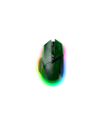 Razer | Basilisk V3 Pro 35K | Gaming Mouse | Wireless/Wired | Phantom Green Edition
