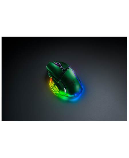 Razer | Basilisk V3 Pro 35K | Gaming Mouse | Wireless/Wired | Phantom Green Edition