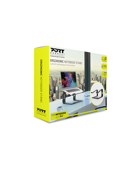 PORT DESIGNS | Ergonomic Notebook stand | 901103 | Notebook Stand | Black