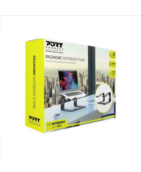 PORT DESIGNS | Ergonomic Notebook stand | 901103 | Notebook Stand | Black