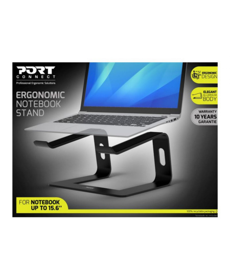 PORT DESIGNS | Ergonomic Notebook stand | 901103 | Notebook Stand | Black