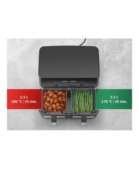 Caso Air Fryer | DuoChef | Power 2200 W | Capacity 14 L | Black