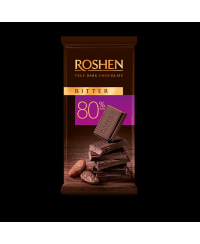 Juodasis šokoladas Roshen Bitter 80%, 85 g