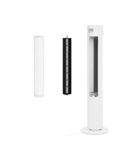 Duux | Fan | Elevate | Smart Tower Fan | 4.5-40 W | Number of speeds 12 | Oscillation | Remote control | White