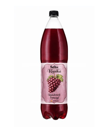 Gazuotas gaivusis gėrimas SELITA Klasika, vynuogių skonio, 1,5 l