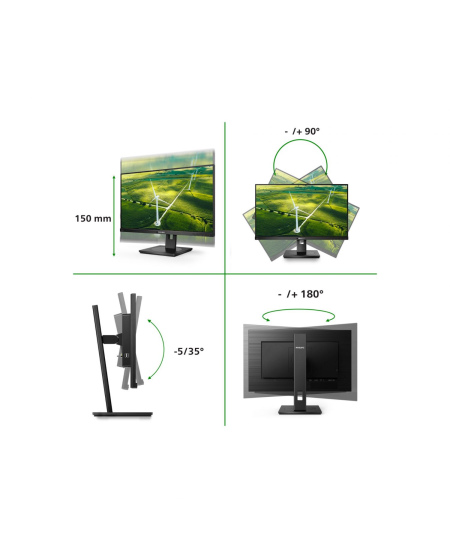 Philips | 272B1G/00 | 27 " | IPS | 16:9 | 75 Hz | 4 ms | 1920 x 1080 pixels | 250 cd/m² | HDMI ports quantity 1 | Black