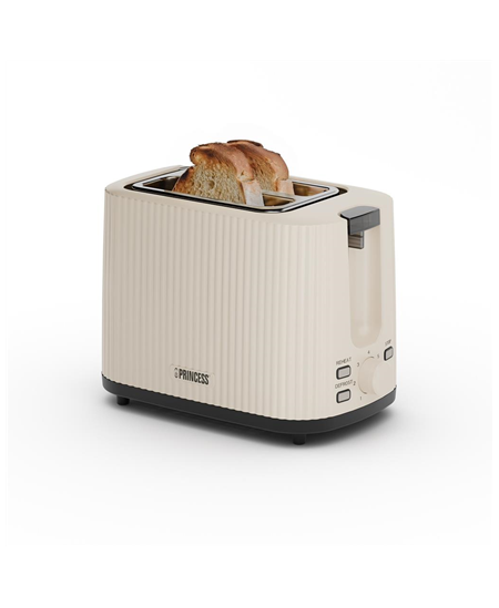 Princess Wave Toaster | 142337 | Power 930 W | Number of slots 2 | Housing material Plastic | Beige