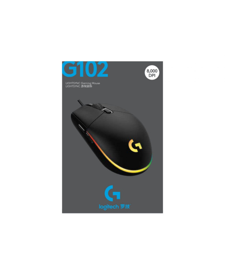 Logitech | Gaming Mouse | G102 LIGHTSYNC | Wired | USB | Black