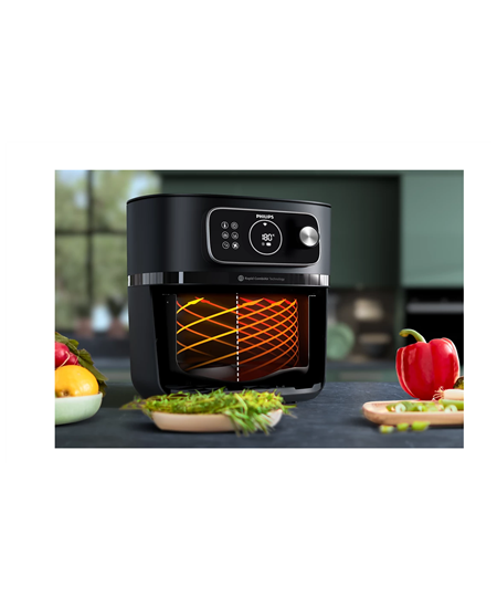 Philips XXL Airfryer | HD9876/90 Ovi | Power 2200 W | Capacity 8.3 L | Black