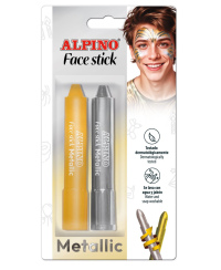 Kreidutės grimui ALPINO Face stick metallic 2sp