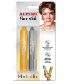 Kreidutės grimui ALPINO Face stick metallic 2sp