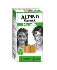 Kreidutės grimui ALPINO Face stick Metallic aukso sp. 6 vnt.