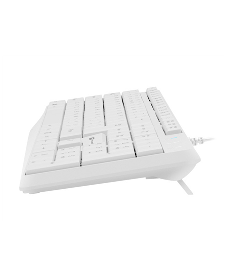 Natec Keyboard Nautilus NKL-1951 Wired, US, USB Type-A, White