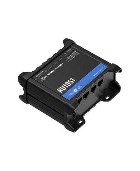 Industrial Cellular router | RUT951 | 802.11n | 10/100 Mbit/s | Ethernet LAN (RJ-45) ports 4 | Mesh Support No | MU-MiMO No | 2G
