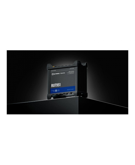 Industrial Cellular router | RUT951 | 802.11n | 10/100 Mbit/s | Ethernet LAN (RJ-45) ports 4 | Mesh Support No | MU-MiMO No | 2G
