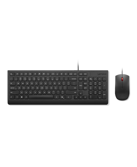 Lenovo Essential Wired Combo Keyboard and Mouse | Keyboard and Mouse Set | Wired | Mouse included | Estonian | Black