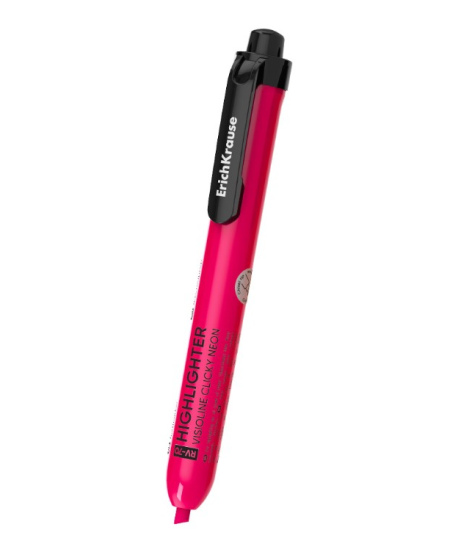 Automatinis teksto spalviklis ERICH KRAUSE Clicky Neon, 3.5 mm, rožinis