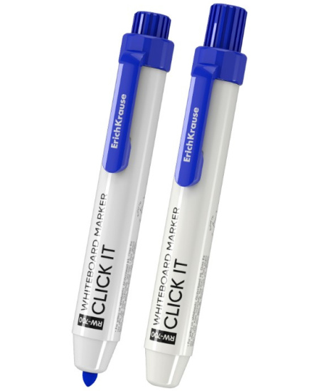 Automatinis žymeklis baltai lentai ERICH KRAUSE RW-700 Click It, 2.0 mm, mėlynas