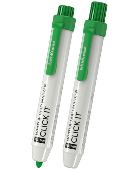 Automatinis žymeklis baltai lentai ERICH KRAUSE RW-700 Click It, 2.0 mm, žalias