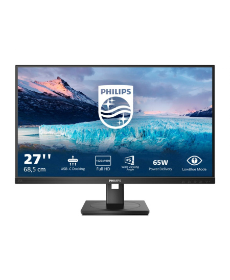 Philips | LCD Monitor | 273S1/00 | 27 " | IPS | FHD | 16:9 | 75 Hz | 4 ms | 1920 x 1080 | 300 cd/m² | HDMI ports quantity 