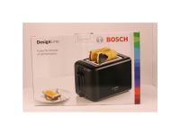 SALE OUT. | Bosch DesignLine Toaster | TAT3P423 | Power 970 W | Number of slots 2 | Housing material Stainless steel | Black | D