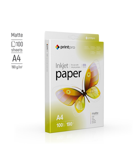 ColorWay PrintPro Photo Paper, 100 sheets | Matte | 190 g/m² | A4