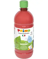 Ypač gerai nuplaunamas guašas PRIMO, ryškiai raudonos spalvos, 750 ml