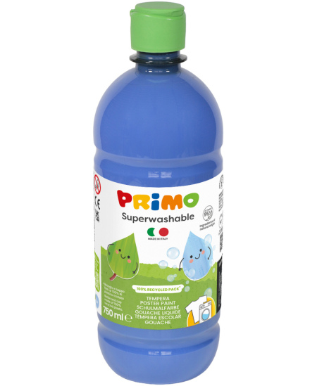 Ypač gerai nuplaunamas guašas PRIMO, tamsiai mėlynos spalvos, 750 ml