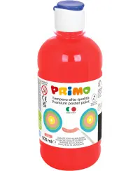 Premium guašas PRIMO, fluorescencinės raudonos spalvos, 500 ml