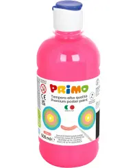 Premium guašas PRIMO, fluorescencinės ryškiai rožinės spalvos, 500 ml