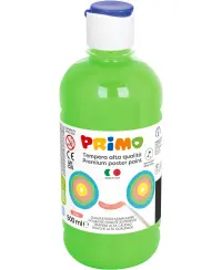 Premium guašas PRIMO, fluorescencinės žalios spalvos, 500 ml