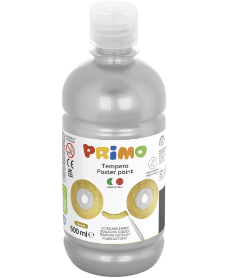 Guašas PRIMO, sidabrinės spalvos, 500 ml