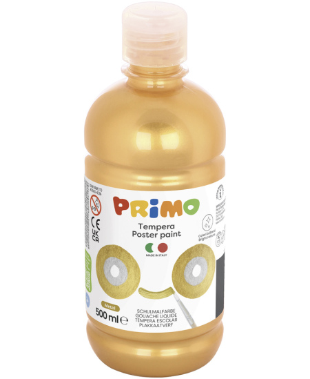 Guašas PRIMO, auksinės spalvos, 500 ml